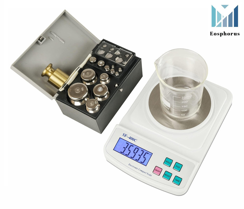 Ounce and Gram Scale 0.01g Accuracy Mass Balance Chemistry Digital Scale Electronic LCD Science Lab Laboratory Digital Scale USB Charger and AC DC Adapter Included