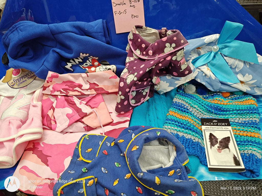 Dog Outfit Bundle ( Small/Med 6 to 11 Pound Pets ) Choose Your Bundle