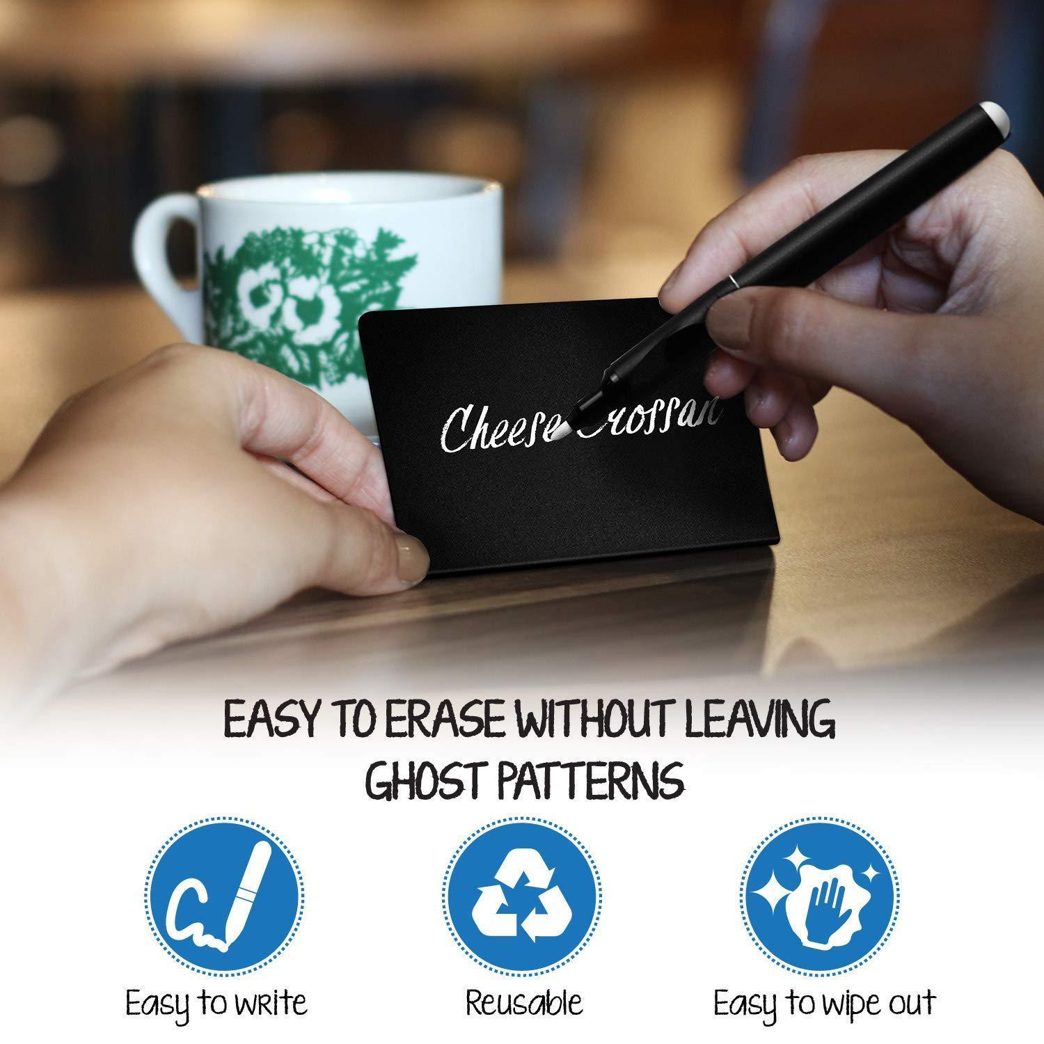 Mini Chalkboard Signs for Food 20 Pack Small Chalkboard Food Signs for Party Buffet Weddinng Small Black Food Display Stands Chalk Table Food Labels Little Chalkboard Food Signs for Buffet