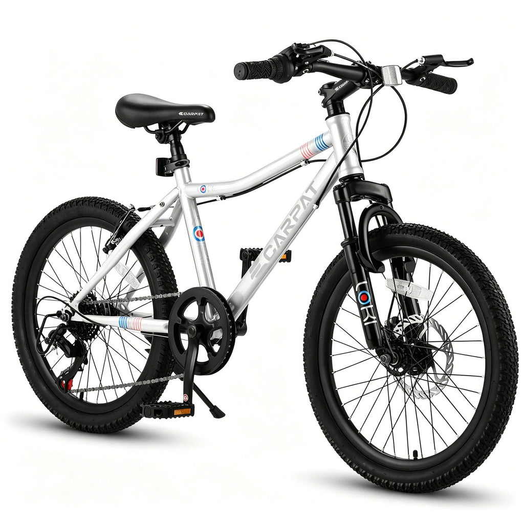 20 Inch Kids Mountain Bike, 7-Speed with Front Suspension