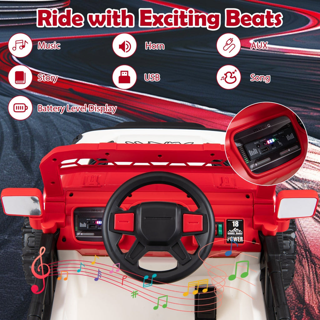 12V Kids Ride On Truck with Remote Control and 3 Speeds