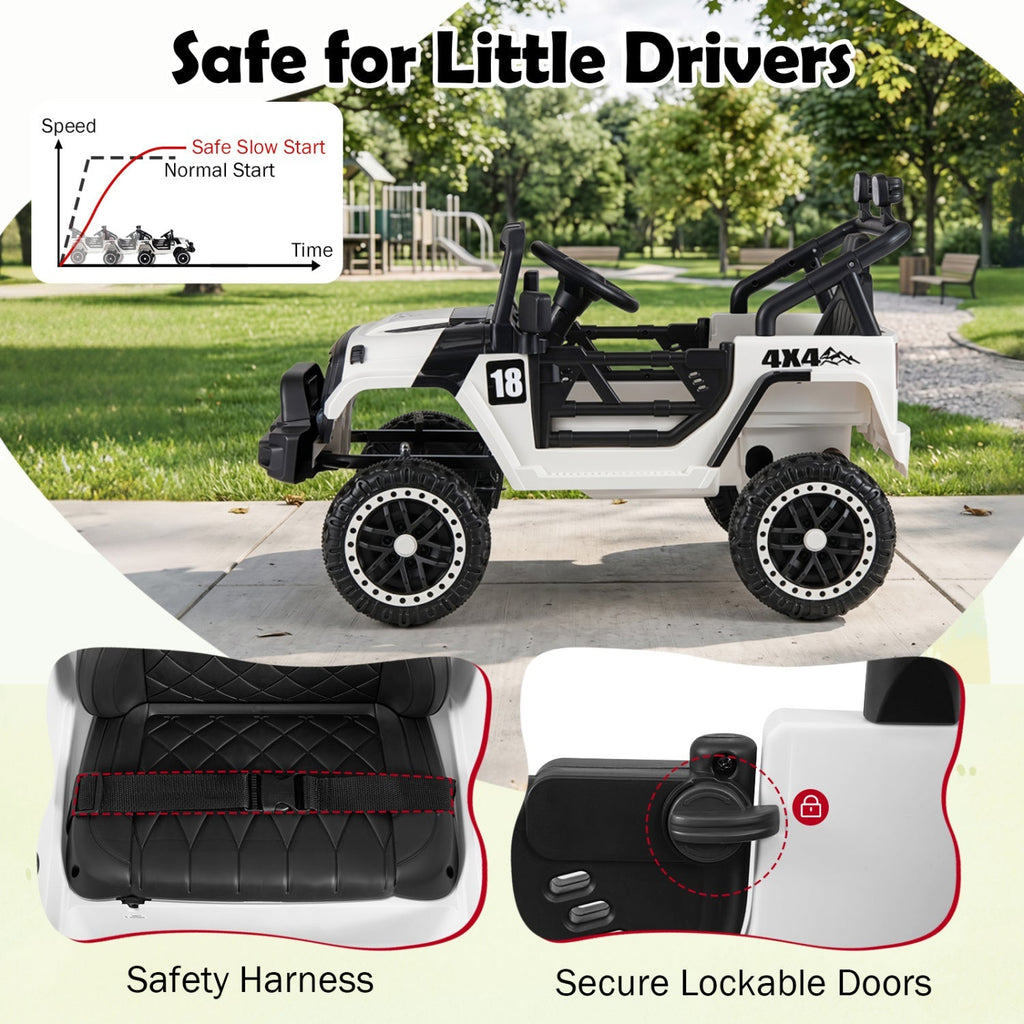 12V Kids Ride On Truck with Remote Control and 3 Speeds