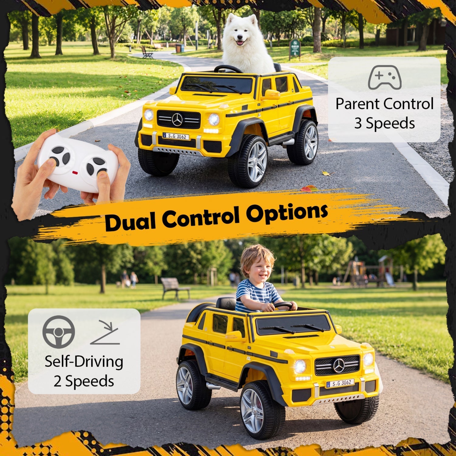 12V Mercedes-Benz Kids Ride-On Car with Remote Control