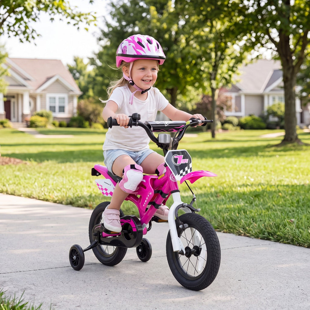 12 Inch Kids Bike with Training Wheels Ages 3-4