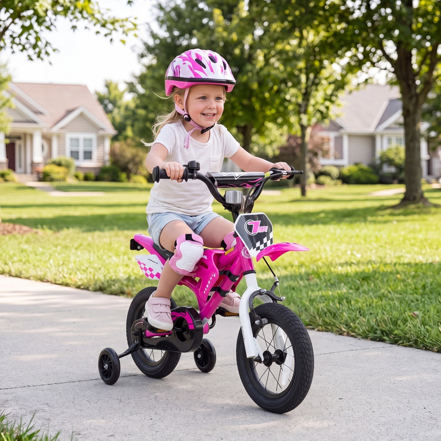 12 Inch Kids Bike with Training Wheels Ages 3-4