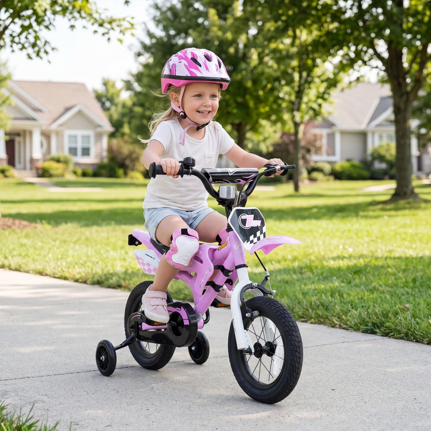 12 Inch Kids Bike with Training Wheels Ages 3-4