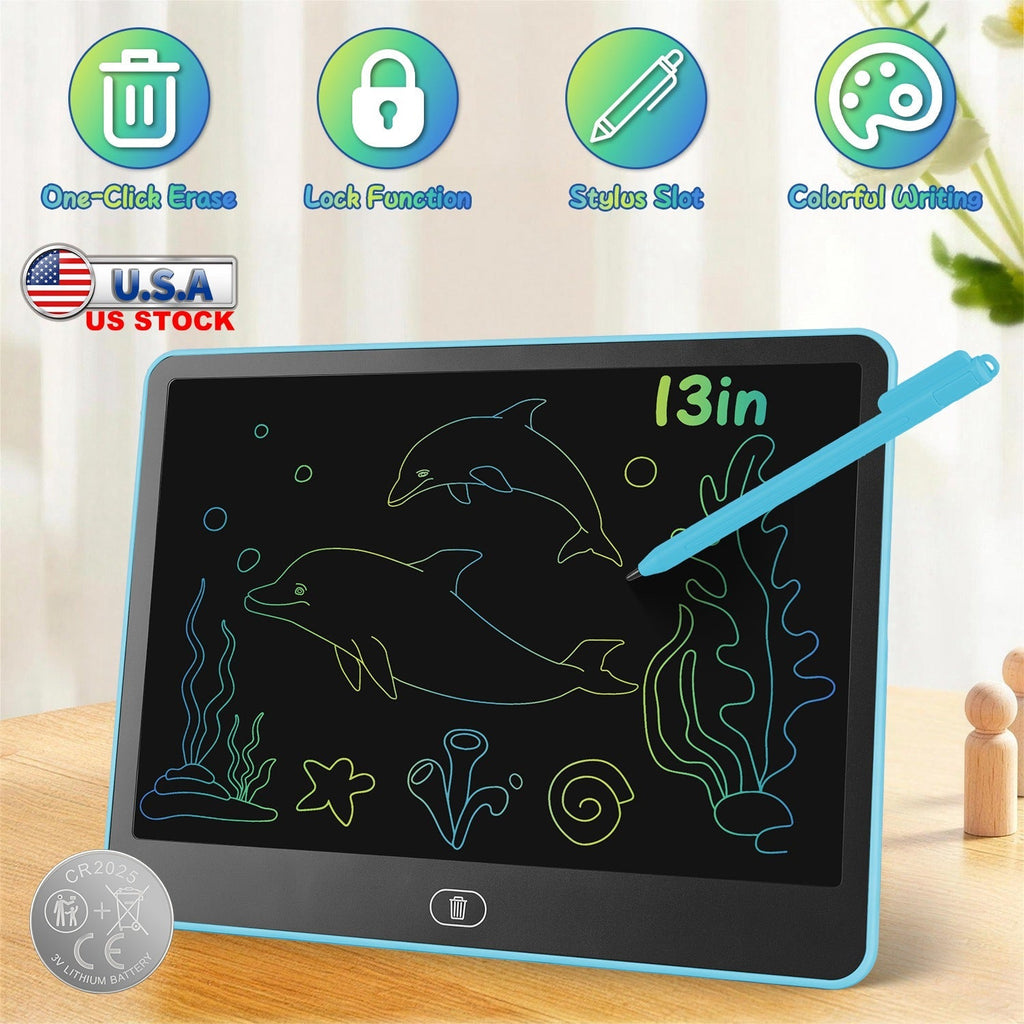 LCD Writing Tablet for Kids with Stylus & Lock Function