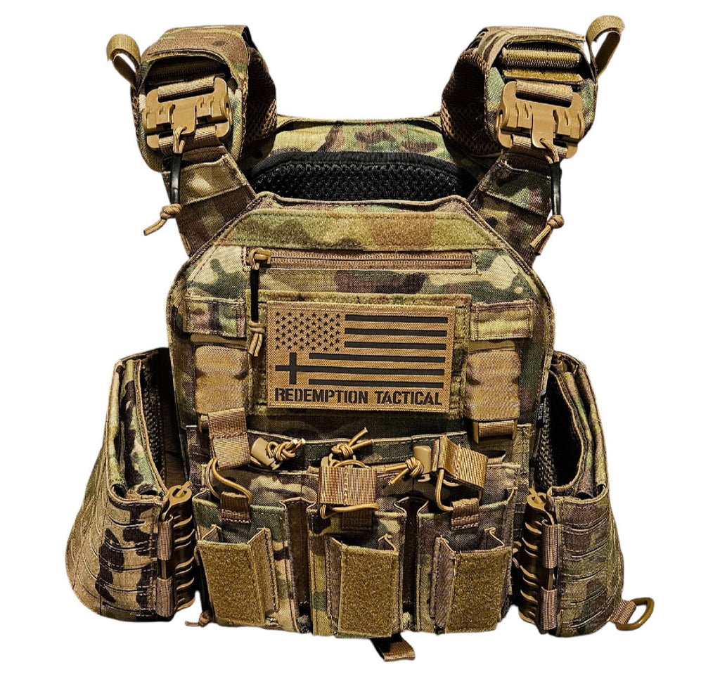 NIJ Certified LEVEL IV Crusader 2.0 Kit (2) 10x12 Front/Back Ceramic Plates + Crusader 2.0 Carrier