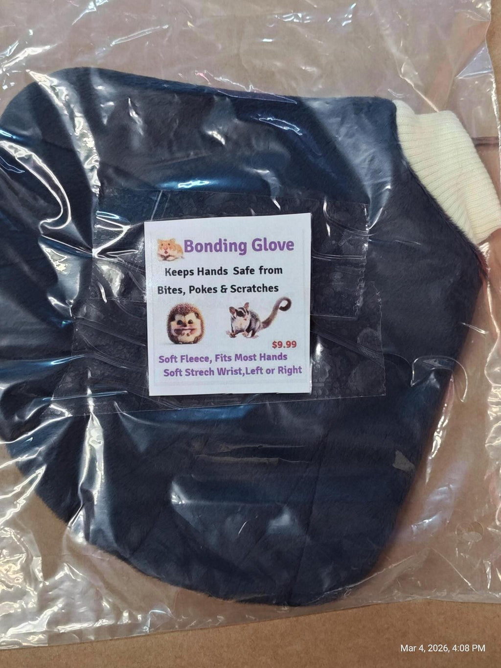 Bonding No-Bite Super Soft Fleece Glove for Small Pets – Cozy Comfort by PNC Family Finds