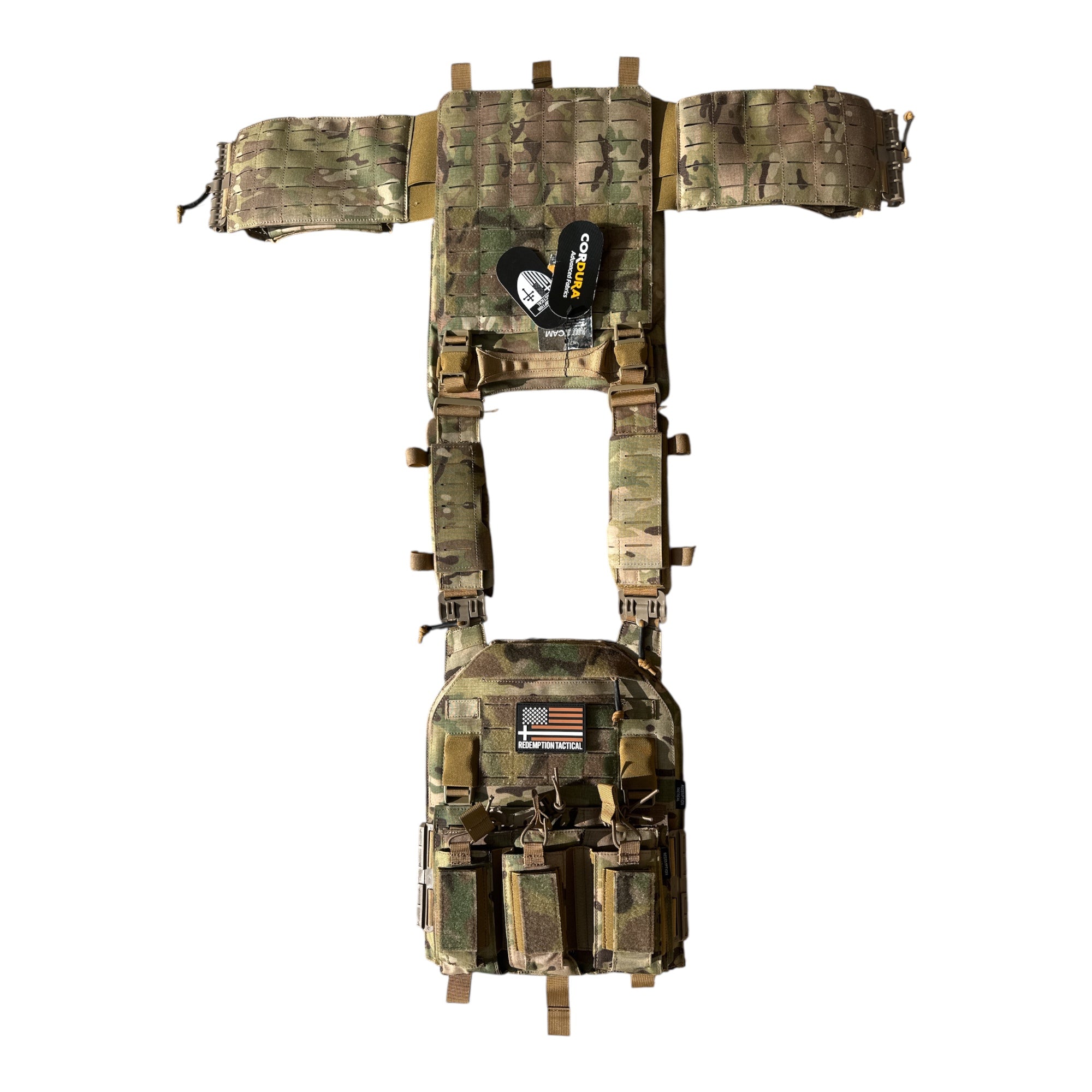 NIJ Certified LEVEL IV Crusader 2.0 Kit (2) 10x12 Front/Back Ceramic Plates + Crusader 2.0 Carrier