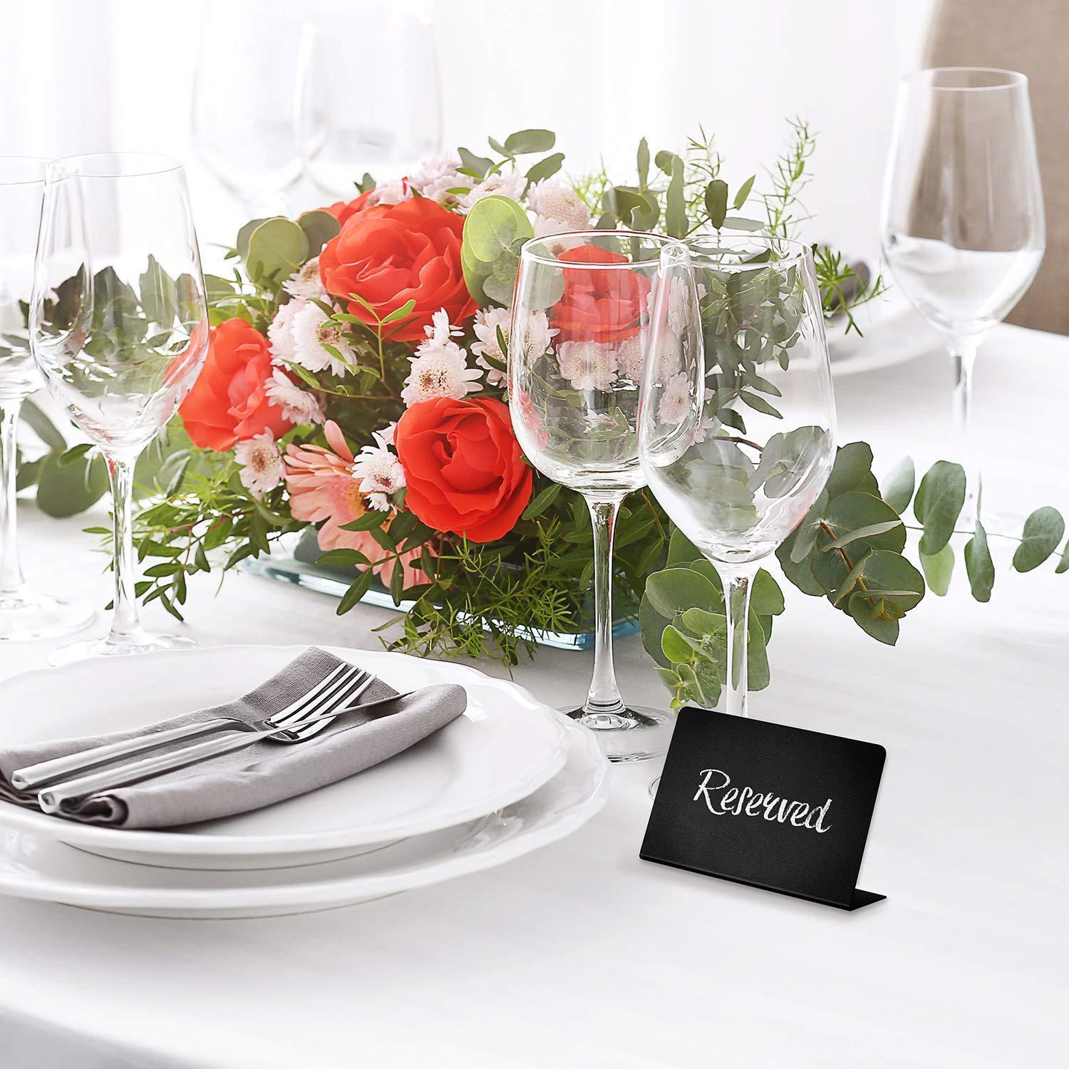 Mini Chalkboard Signs for Food 20 Pack Small Chalkboard Food Signs for Party Buffet Weddinng Small Black Food Display Stands Chalk Table Food Labels Little Chalkboard Food Signs for Buffet