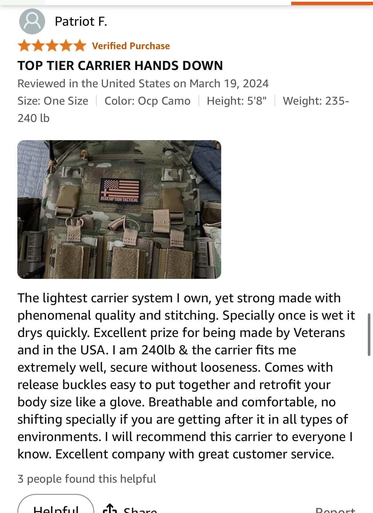 Redemption Tactical® "CRUSADER 2.0®” V4 Vest