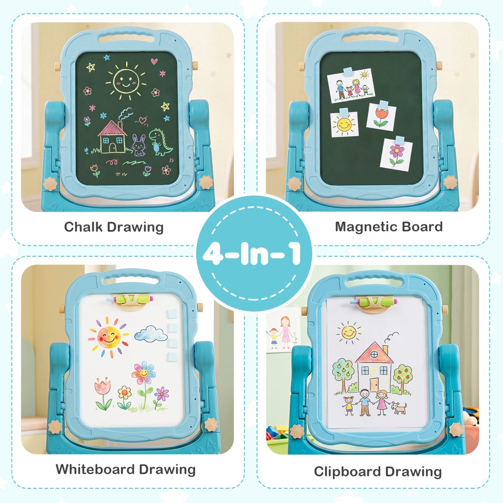 Kids Art Easel with Adjustable Height & 22 Accessories