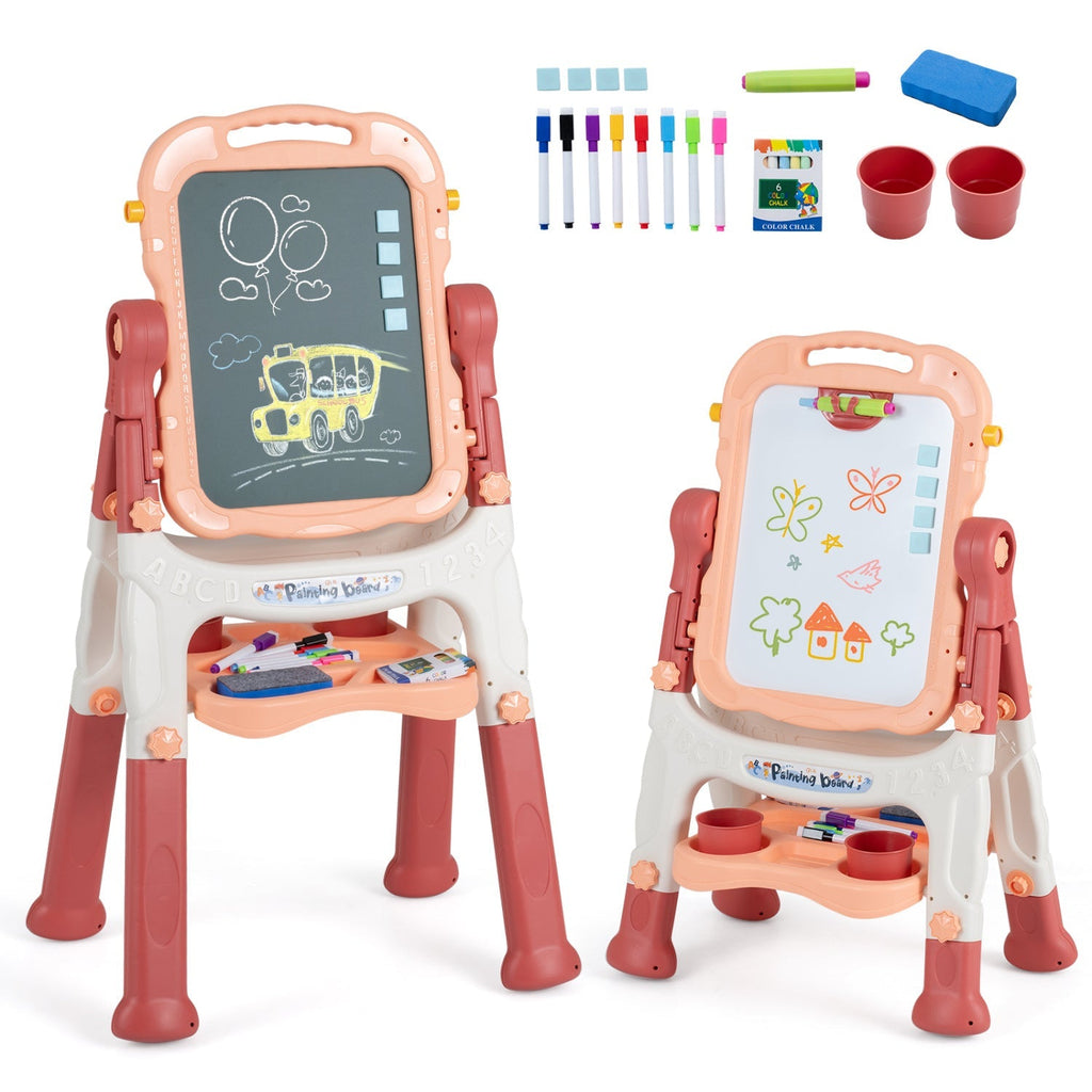 Kids Art Easel with Adjustable Height & 22 Accessories