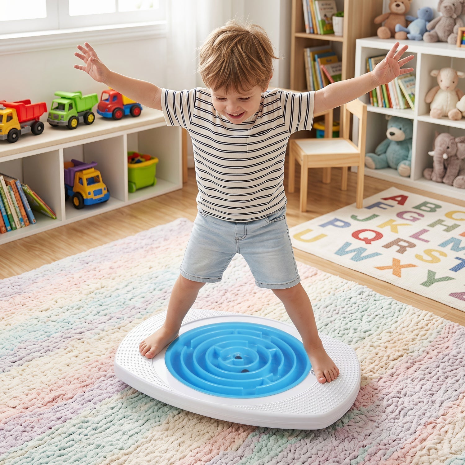 Balance Board Maze for Kids with 3 Difficulty Levels