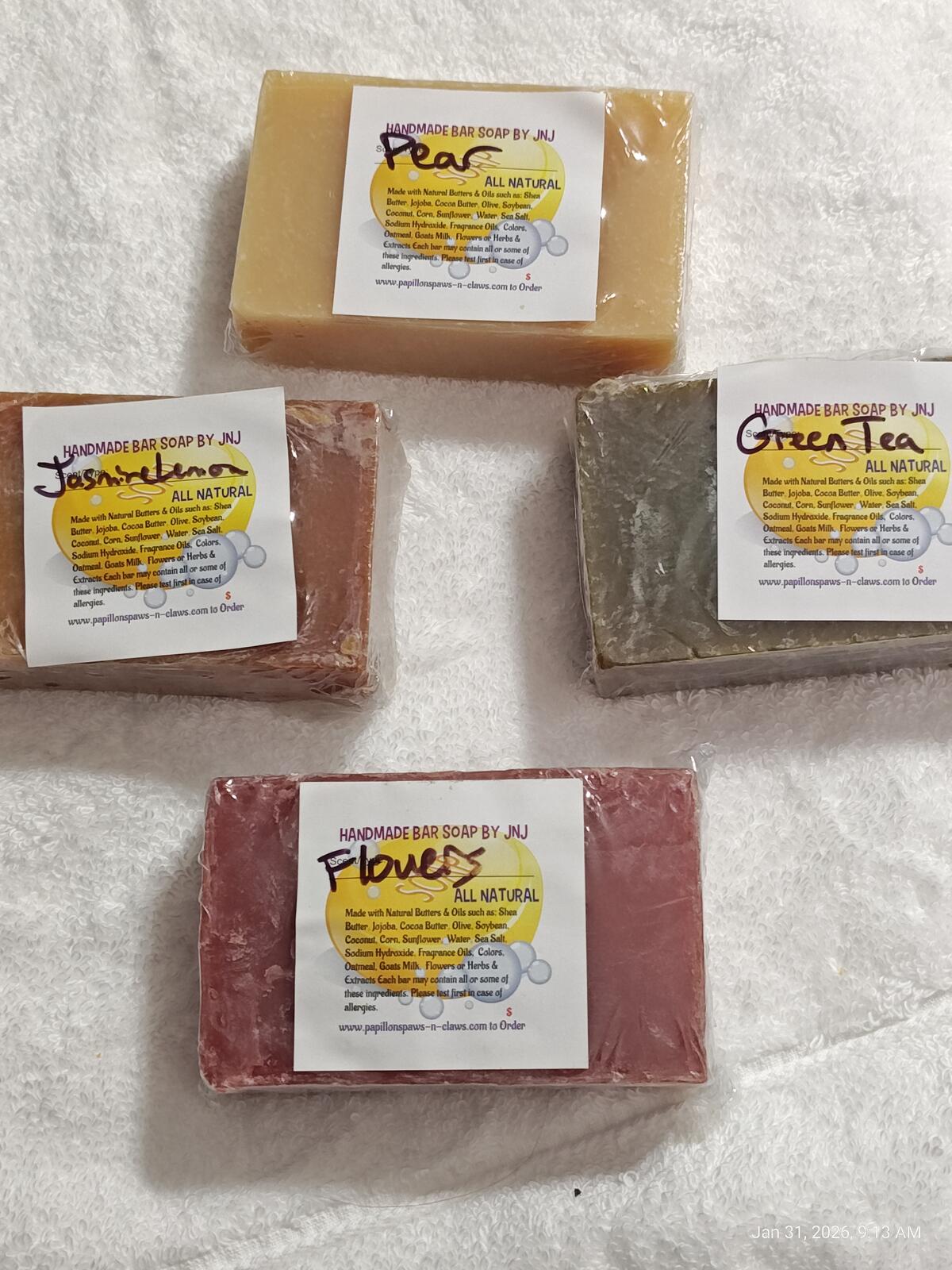 Surprise Soaps!! Different every time!! Handmade Full Size Organic ALL Natural