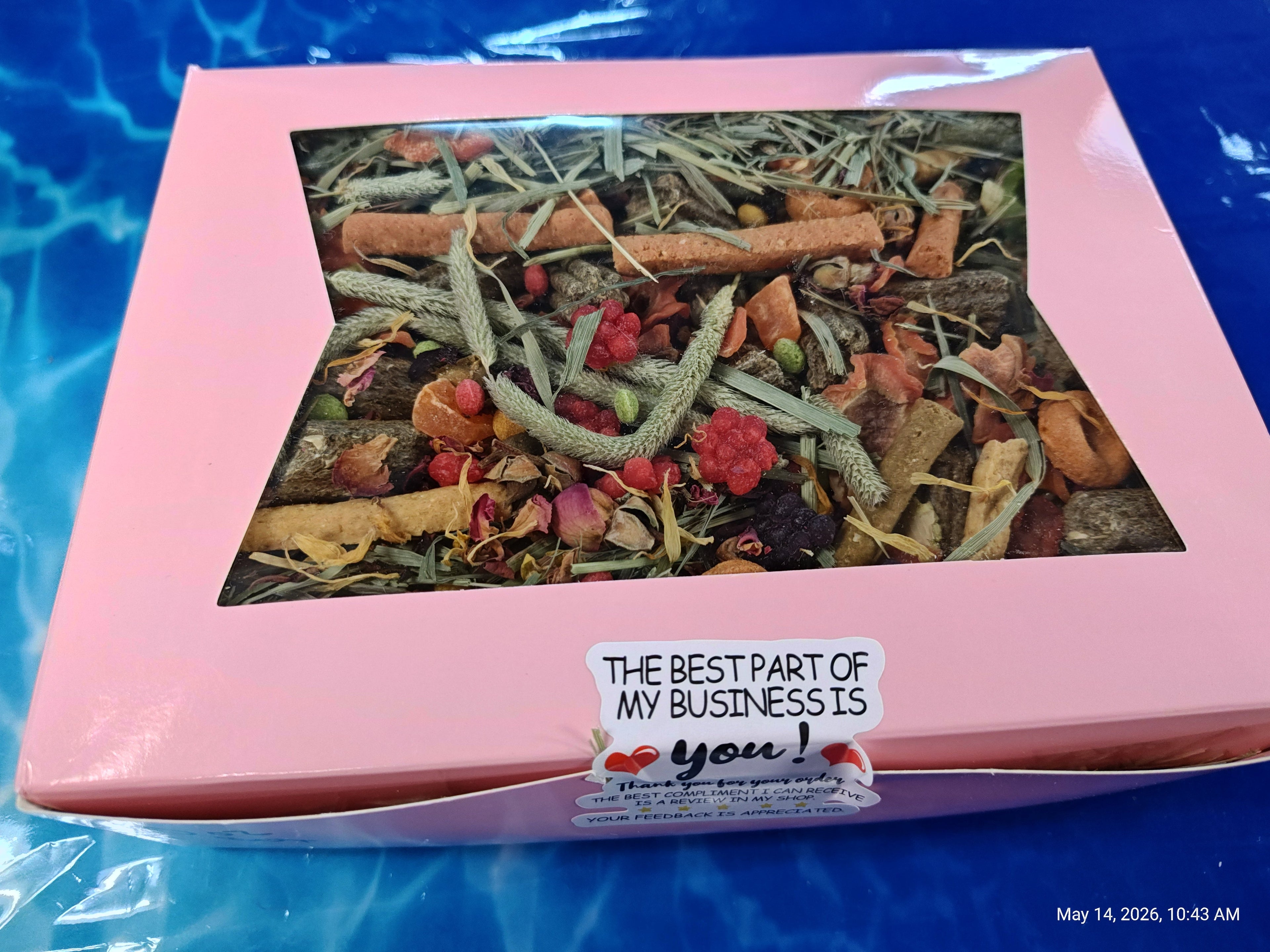 Fun & Forage "No More Boredom" Box 10 OZ- Chinchillas, Guinea Pigs, Rabbits