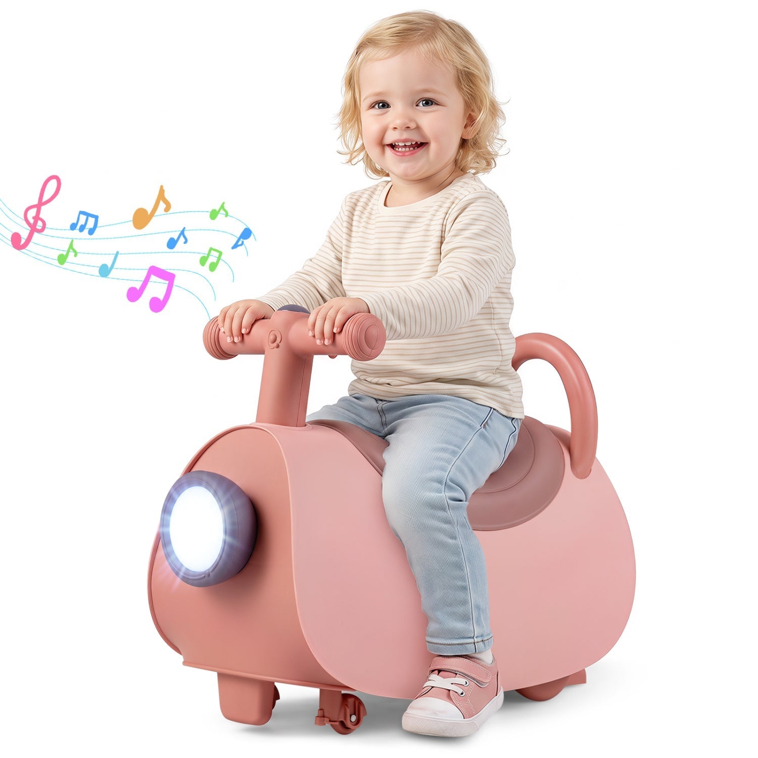 Kids Push Car with Music & Storage for 18-36 Months