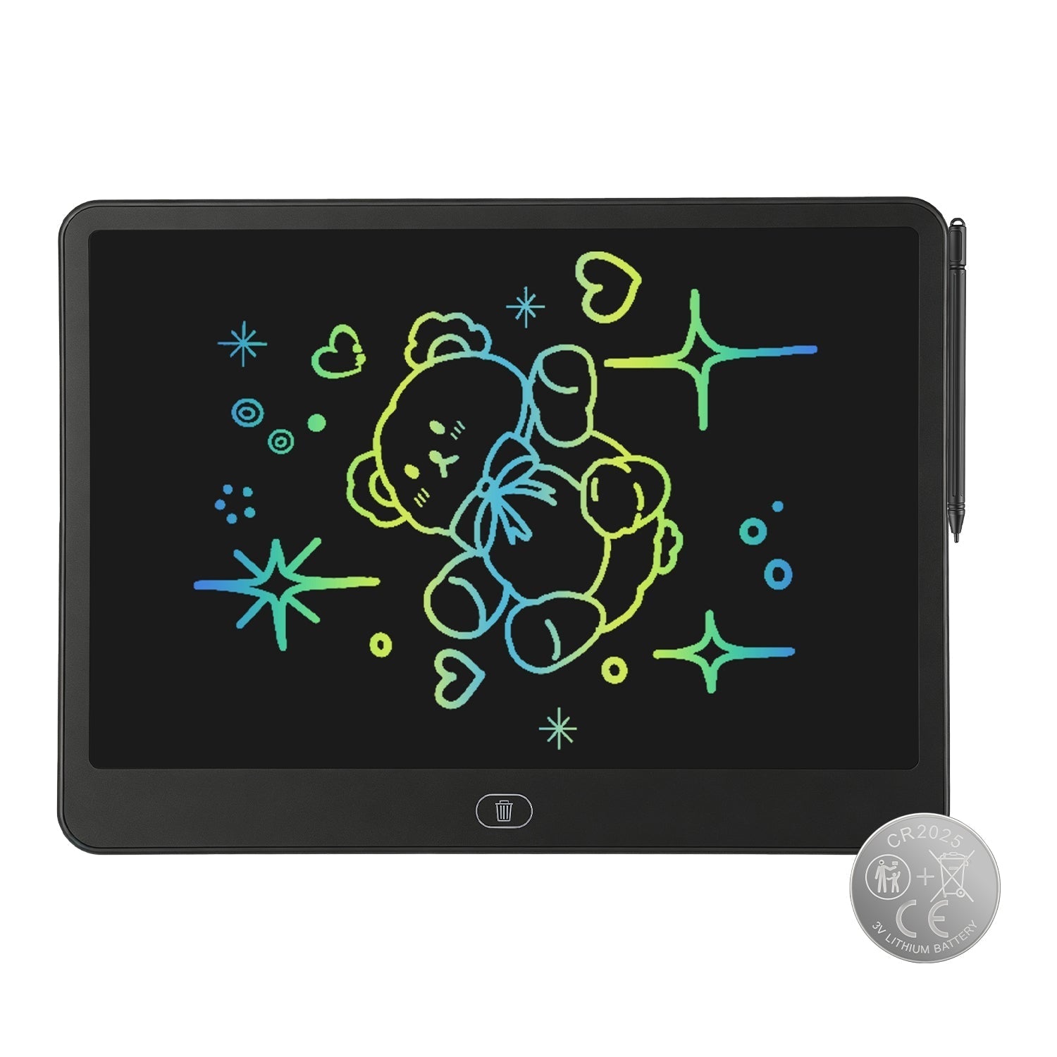 LCD Writing Tablet for Kids with Stylus & Lock Function