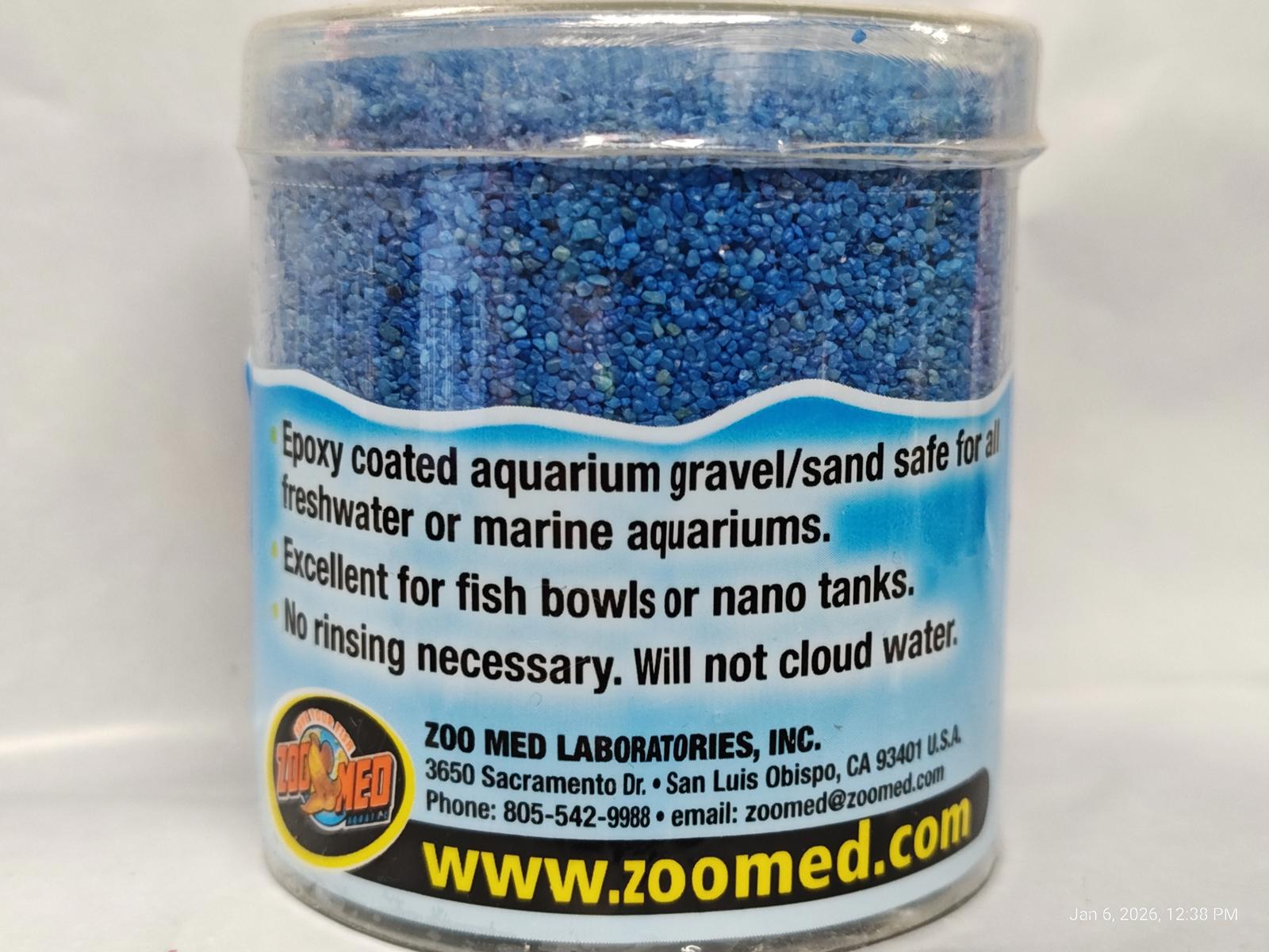 Blue Sand 8 ounce Aquarium Substrate  Accents Fish Tanks