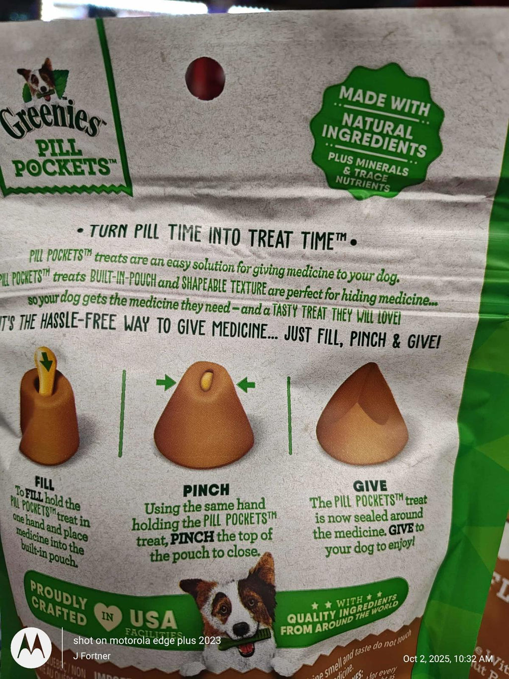 Pet Treat- Pockets for Dogs Capsules lg Size 30 Count  1 Bag Chicken 7.9oz