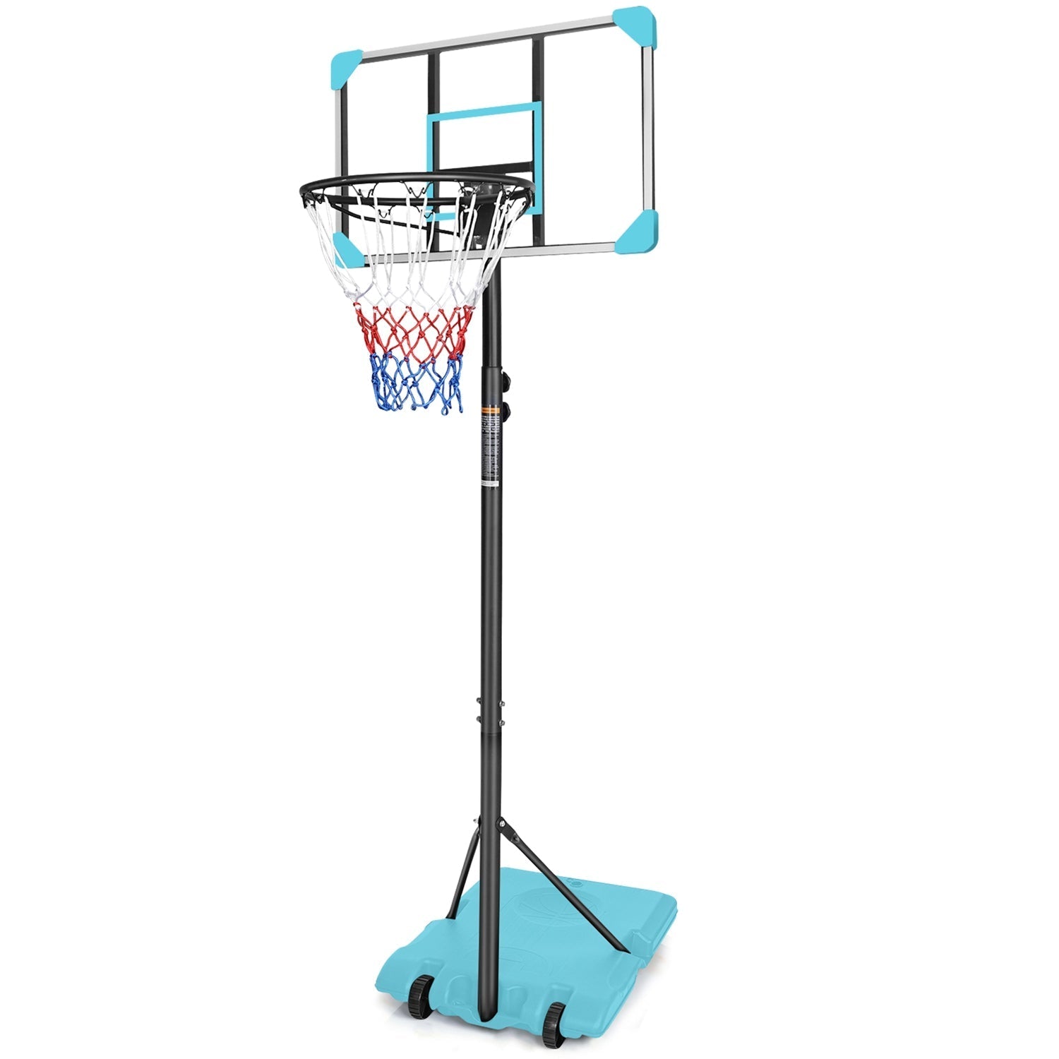 Kids Basketball Hoop Adjustable 5.6-7ft with Wheels
