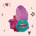 Peeps for Pets Plush Purple and Pink Purple Chick Fleece Bottom Dog Toy