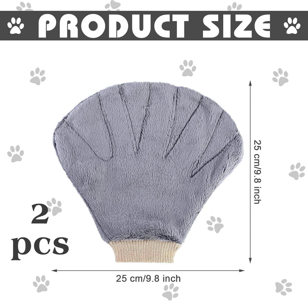 Small Pet Bonding, Non-Bite, No Poke Mitt, Calming Glove, Grey or Peach