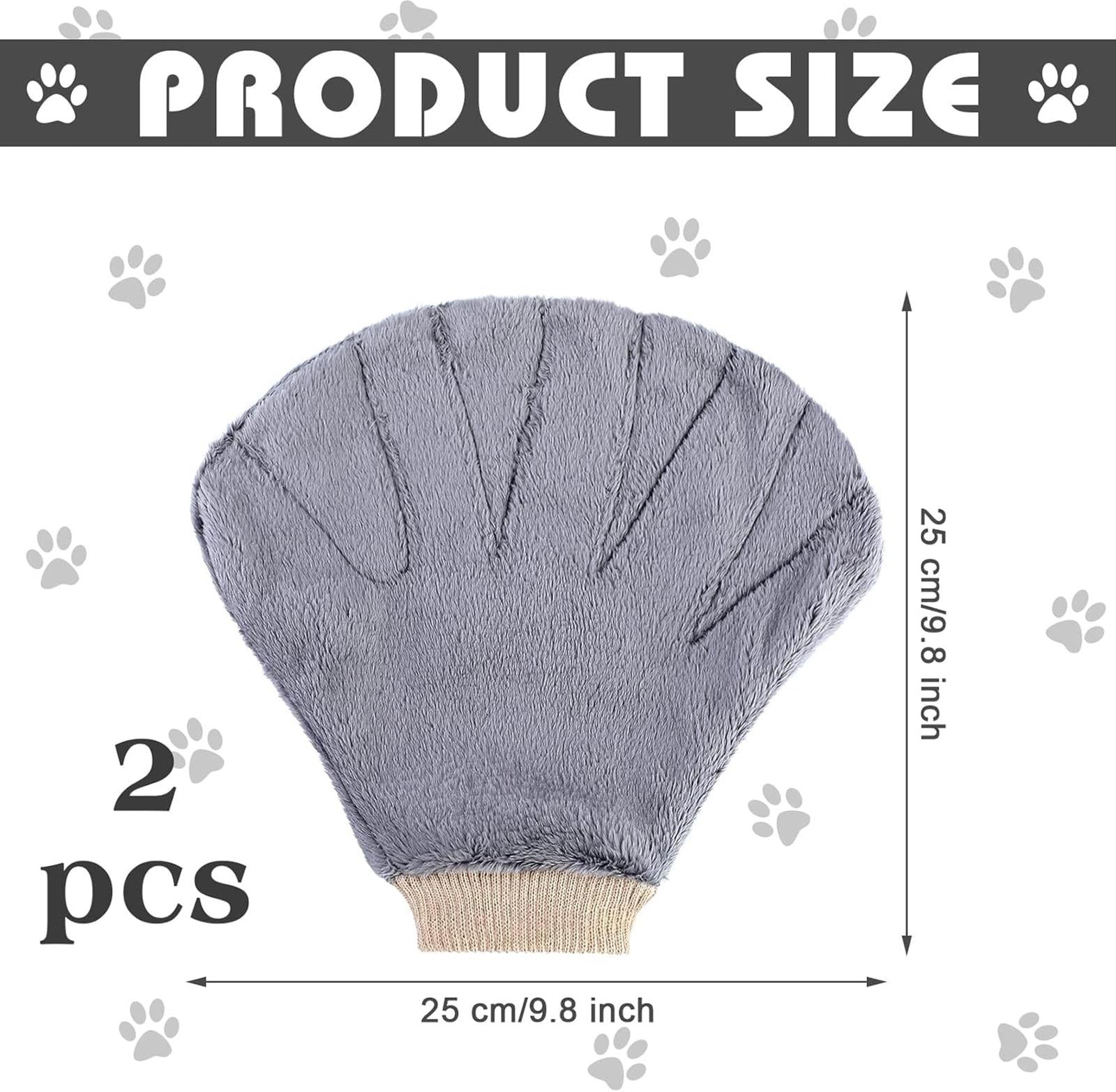 Small Pet Bonding, Non-Bite, No Poke Mitt, Calming Glove, Grey or Peach