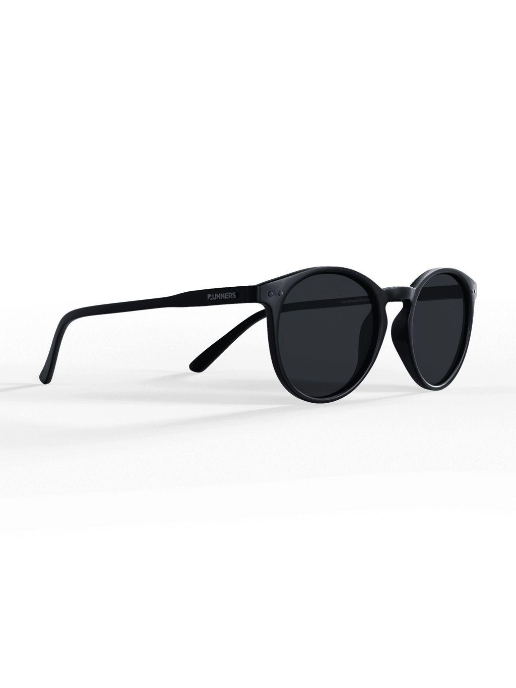 Black Round Polarized Sunglasses - Black Lens UV400 for Men & Women